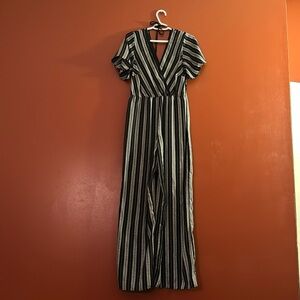 Xhilaration Women's Black and White Jumpsuit